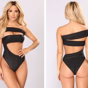 Black Sexy One Piece Swimsuit